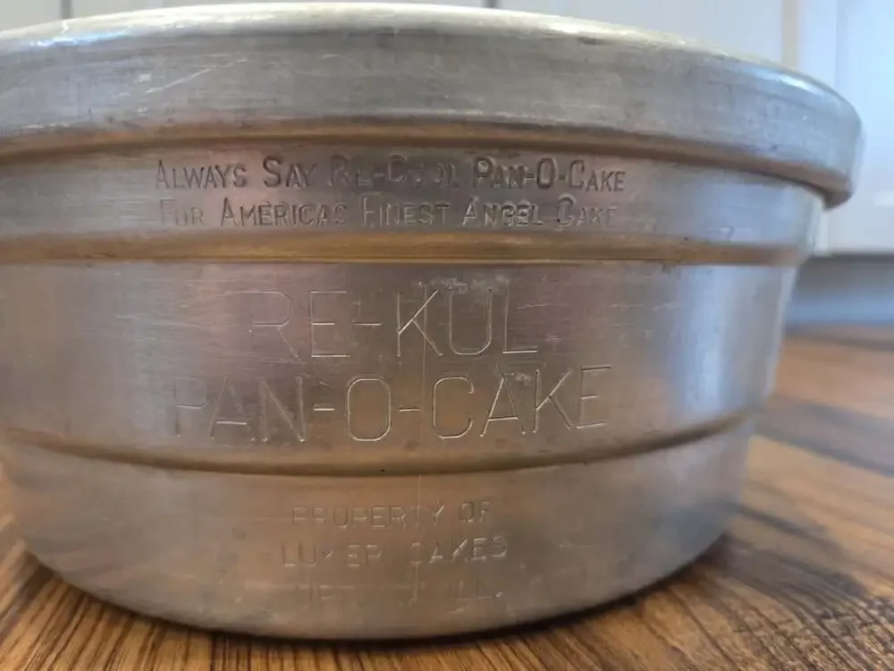Wear Ever Re-Kul Pan-O-Cake Aluminum Angel Food Cake Pan Luker Cakes Urbana IL